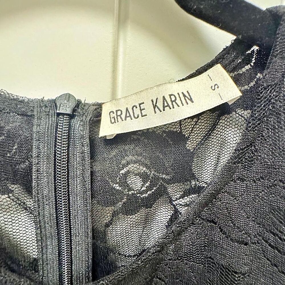 Grace-karin Women's Black and Grey Dress - Picture 3 of 4